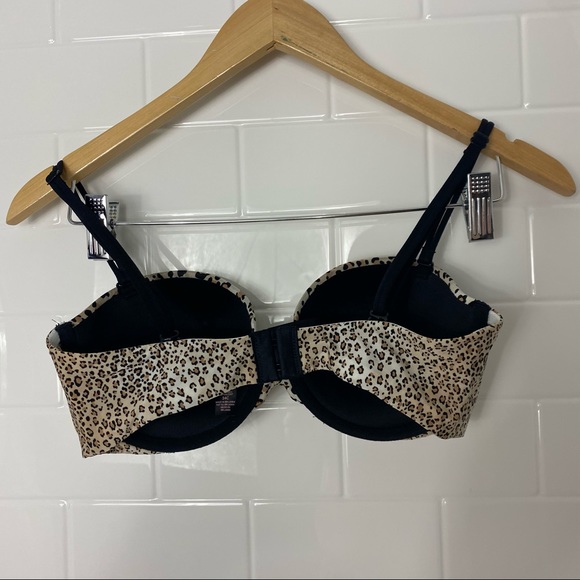 VICTORIAS SECRET Leapord-Print Push-Up Bra 32C - Picture 3 of 7